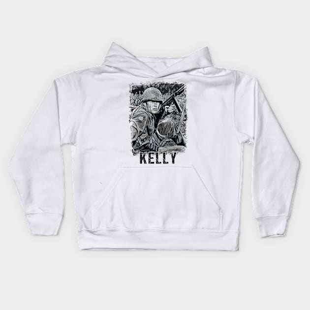 Kelly Vintage Portrait Kids Hoodie by Naumovski